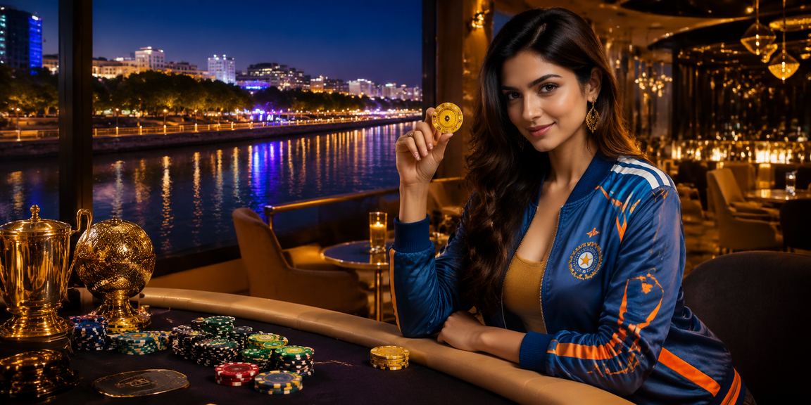 IPL cricket betting scene beside Ahmedabad riverfront