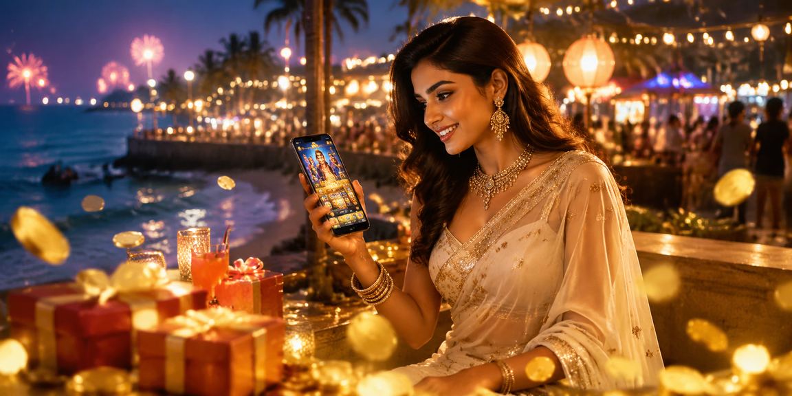 Indian woman making a deposit via mobile
