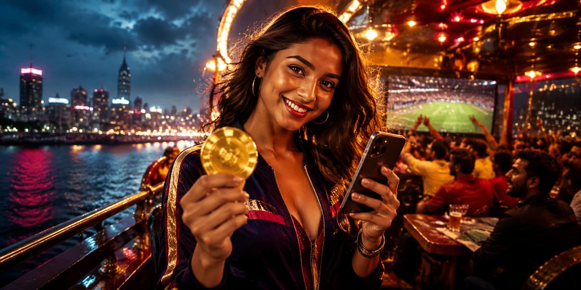 Night market in Mumbai with cricket betting activity